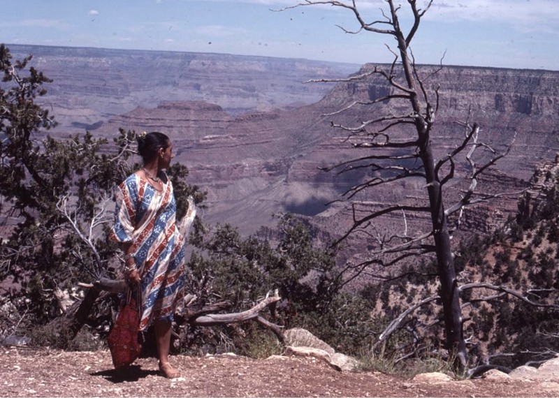 Luchita Hurtado at the Grand Canyon